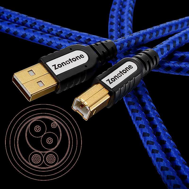 ZONOTONE 1.2m USB-2.0 C-Bケーブル Grandio Grandio USB-2.0 C-B type